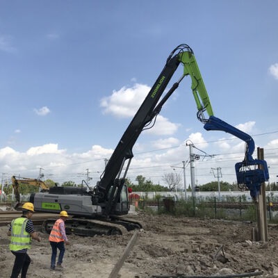 18m Quick Converting Sheet Pile Driver - Hammer-Driven For Efficient Piling