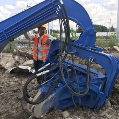 21m Deep Sheet Pile Driver: High-Frequency Vibro Hammer for Excavator Mounting