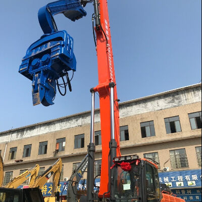 Environmental Friendly Pile Driver - Quiet Vibro Hammer & 180° Rotation Adjustment