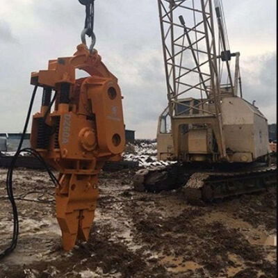 1000R/MIN High-Frequency Pile Driver - 35t Excavator-Mounted Sheet Pile Machine