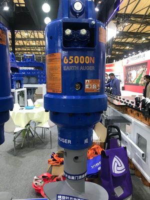 Oil Cooling Earth Drilling Auger For 24 - 50 Tons Excavator