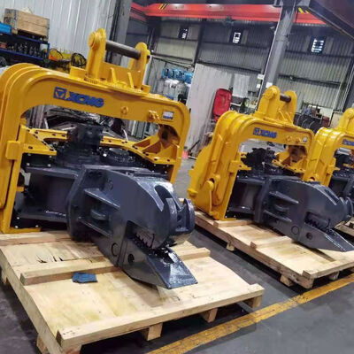 Excavator-Mounted Vibro Pile Driver – Canal Side Piling & Steel/Cement Pile Focus