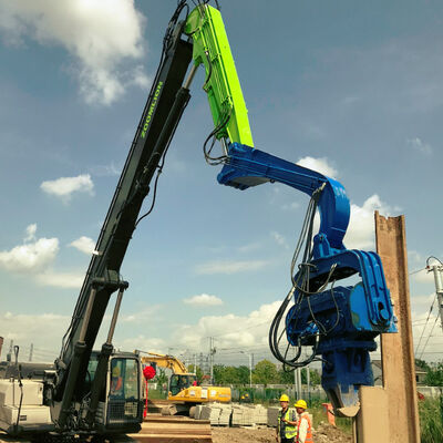 Precise Electric Vibro Hammer - 21m Sheet Pile Driving Equipment