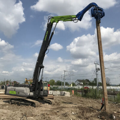 Quick Speed Hydraulic Pile Driver - High Accuracy Vibratory Hammer & Low Noise