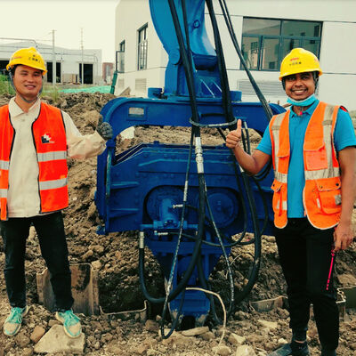 High-Speed Pile Driver | 3300rpm & 18m Deep Pile Driving for Highway and Bridge Projects