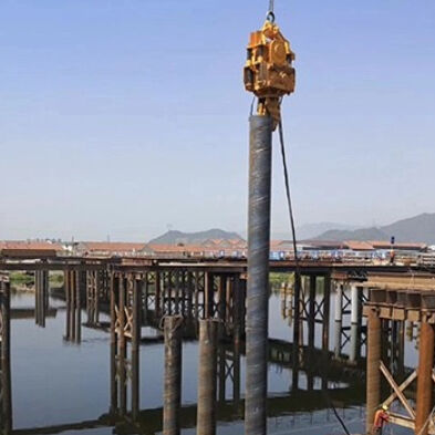 1000R/MIN High-Frequency Pile Driver - 35t Excavator-Mounted Sheet Pile Machine