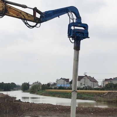 Accurate Vibratory Pile Driver | Compact Structure Delivers Exceptional Piling Speed