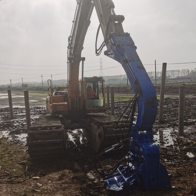 Power Your Solar Project: A High-Performance Pile Driver with Strong Vibration & Easy Mounting for SDLG Excavators