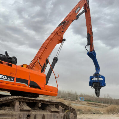 درایور شمع هیدرولیک: نیروی گریز از مرکز 485 کیلونیوتن و حداکثر طول شمع 18 متر برای پایه عمیق