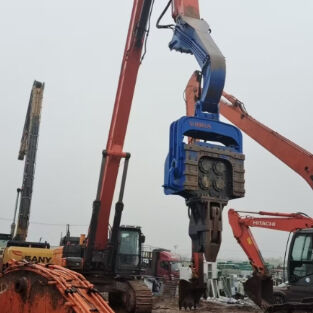 درایور شمع ضربه هیدرولیک: نیروی نفوذ بالا و تطبیق پذیری بیل مکانیکی 33-40 تن