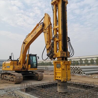 Excavator Mounted Concrete Pile Driving Equipment Offering Operation Pressure 30 Mpa Suitable for Heavy Load Foundations